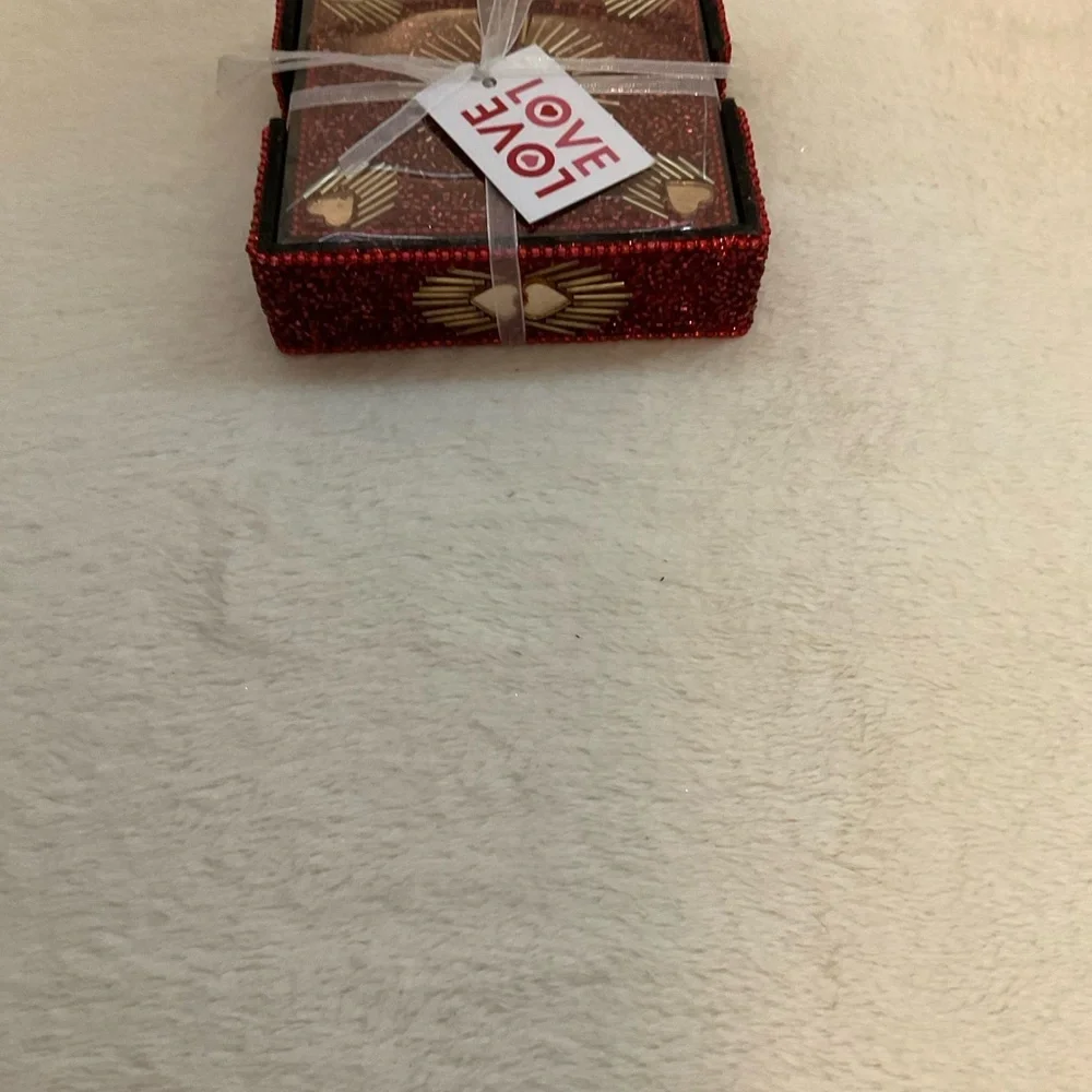 Red and Gold Holiday Decor Set